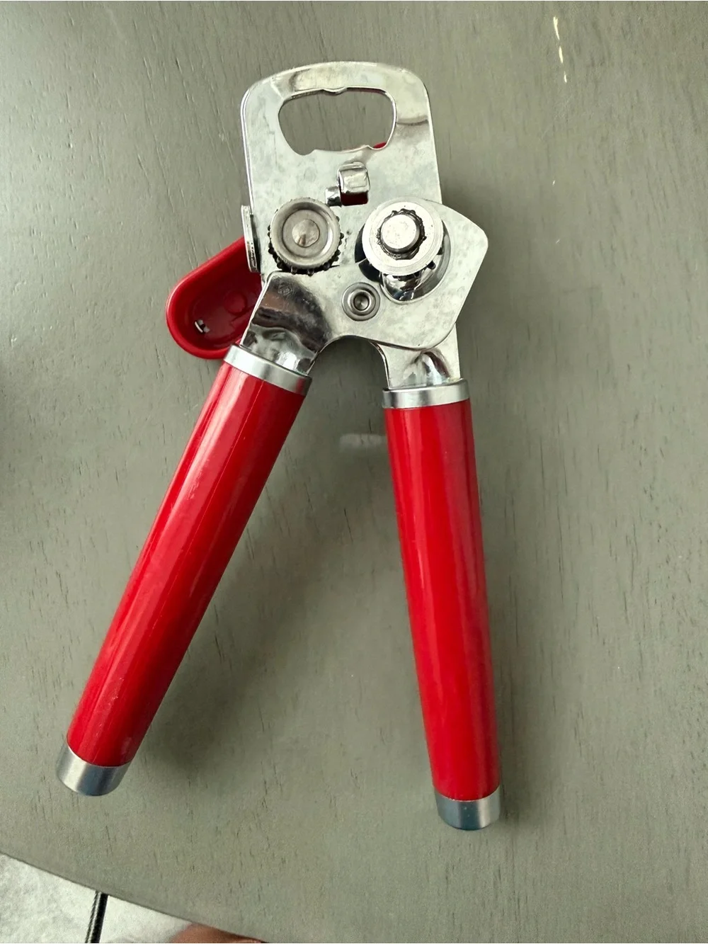 KitchenAid Multi-Function Manual Can Opener Bottle Opener Red Stainless Steel